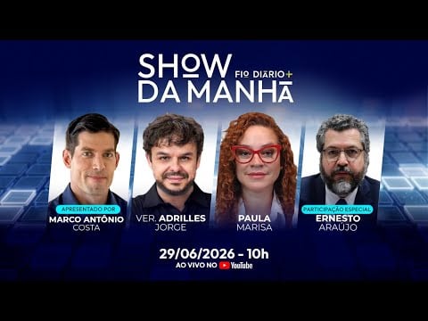 Portal Fio Diário 34 Show da Manhã - SHOW DA MANHÃ 29/06/2026 - URGENTE: A AMEAÇA DE LULA AO POVO DE SANTA CATARINA
