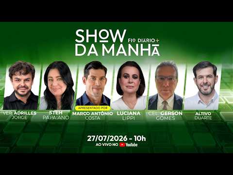 Portal Fio Diário 34 Show da Manhã - SHOW DA MANHÃ 27/07/2026 - ITAMARATY BARRA AMERICANOS, TRUMP PRESSIONA E LULA ENFRENTA NOVA CRISE | 27/07/2026
