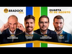 Bradock Show - BRADOCK SHOW 05/08/2026 - 🔴 EMILINHO SURITA, RODRIGO CONSTANTINO, DÁRCIO BRACARENSE E CARLO CAUTI | Bradock Show